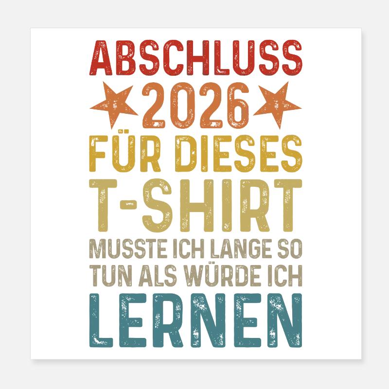 Graduation 2026 Poster 8" x 8" (20x20 cm)