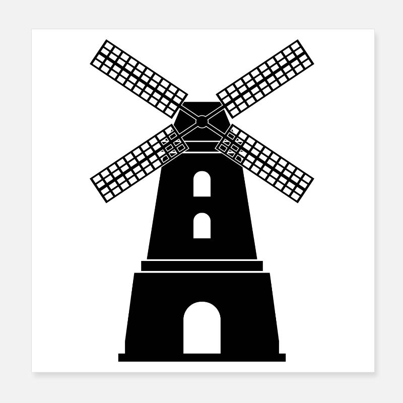 Moulin Poster 20 x 20 cm