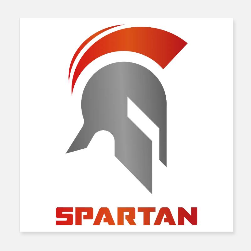 Spartan Warrior Gym Poster 20 x 20 cm