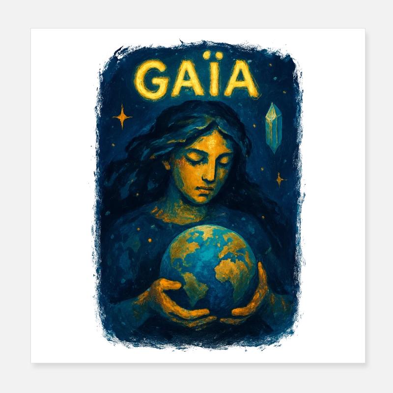 Gaia – Mutter Natur – Baum des Lebens Poster 20x20 cm