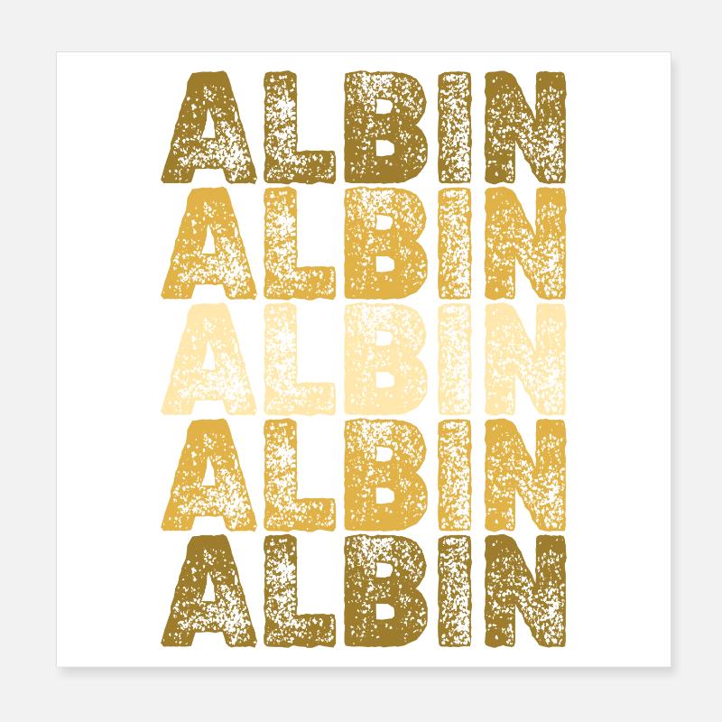 Cadeau pour Albin Poster 20 x 20 cm