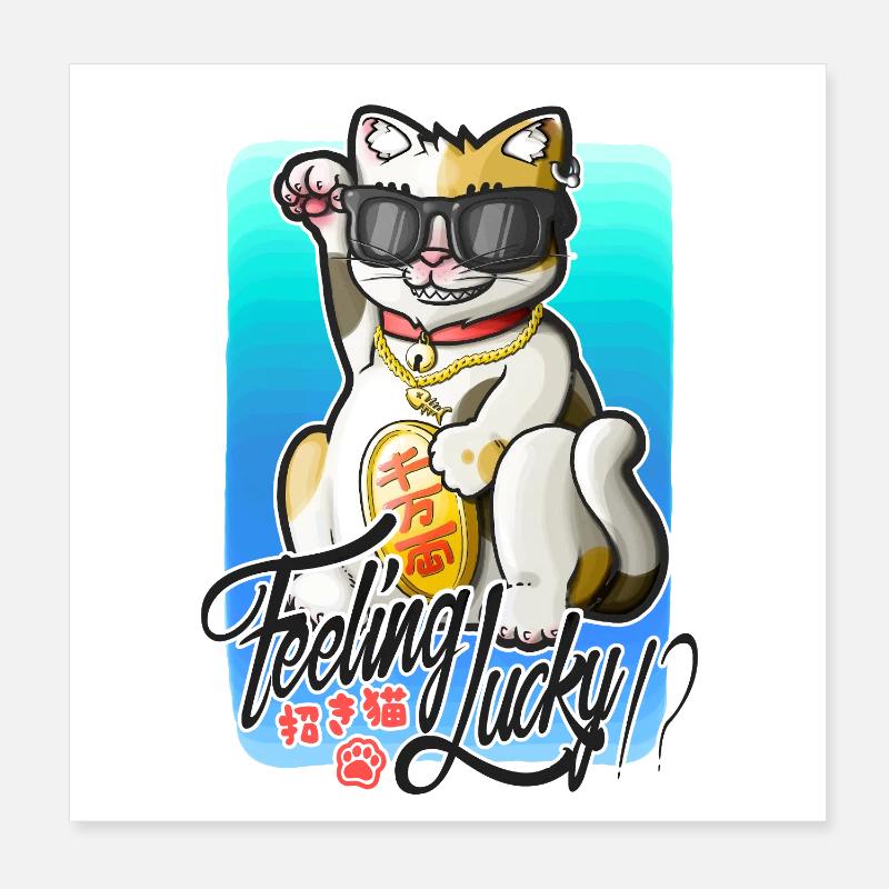 Vous vous sentez chanceux !? Poster 20 x 20 cm