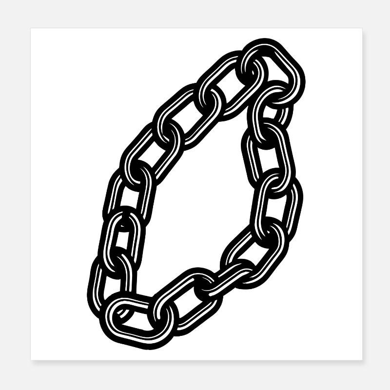 Kette Poster 20x20 cm