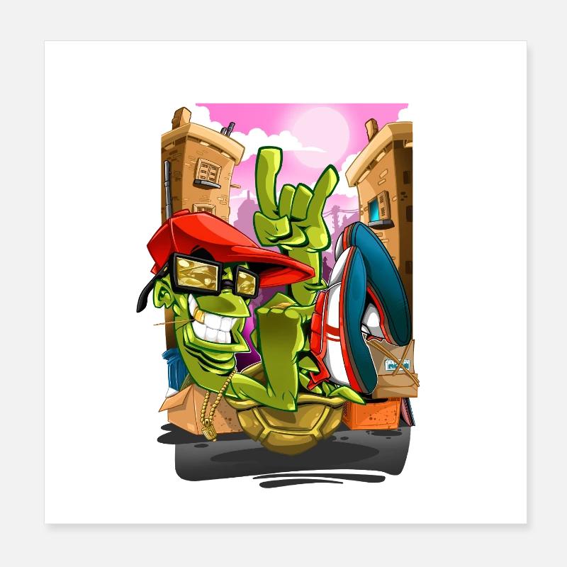 Breakdance Poster 20 x 20 cm