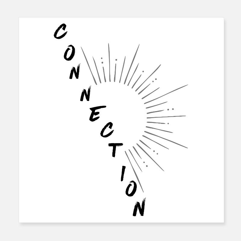 CONNEXION – Votre Éclat dans l’Univers Poster 20 x 20 cm