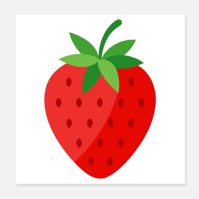 fraise Poster 20 x 20 cm