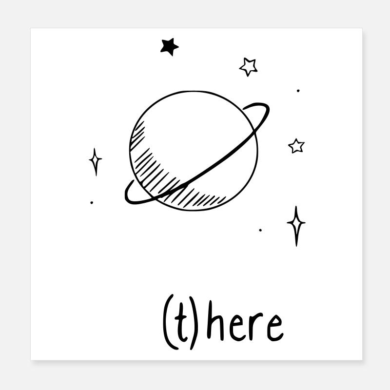 Universum Poster 20x20 cm