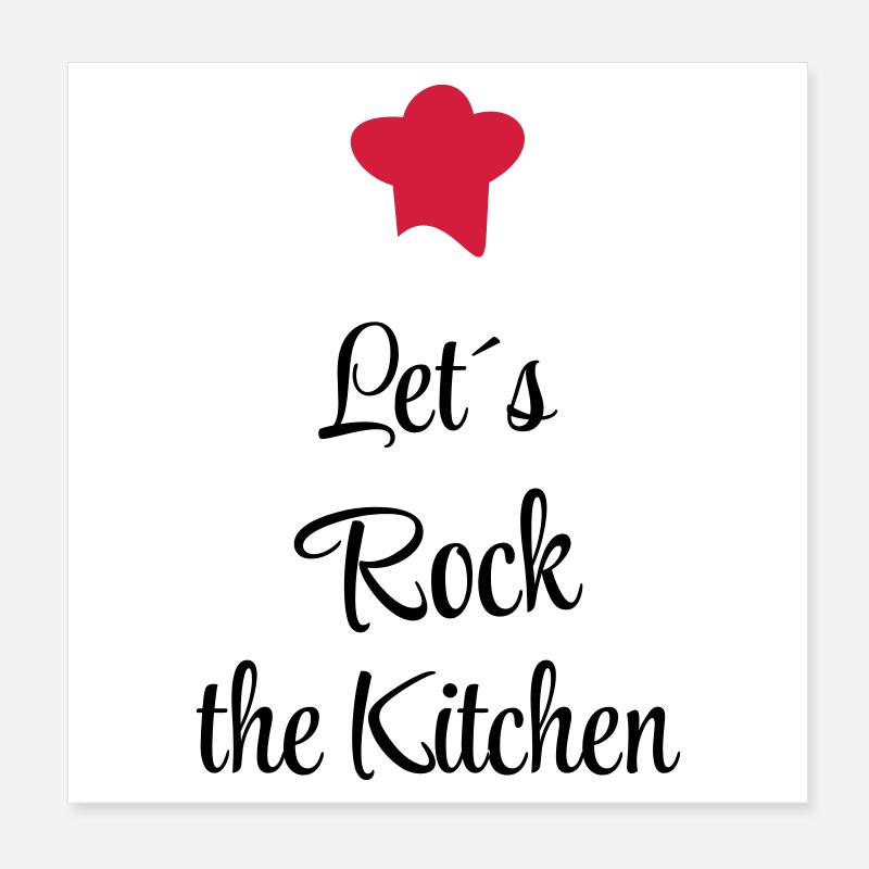 Vibrons la cuisine Poster 20 x 20 cm