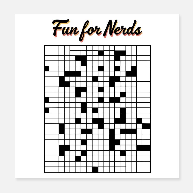 Spaß für Nerds Poster 20x20 cm