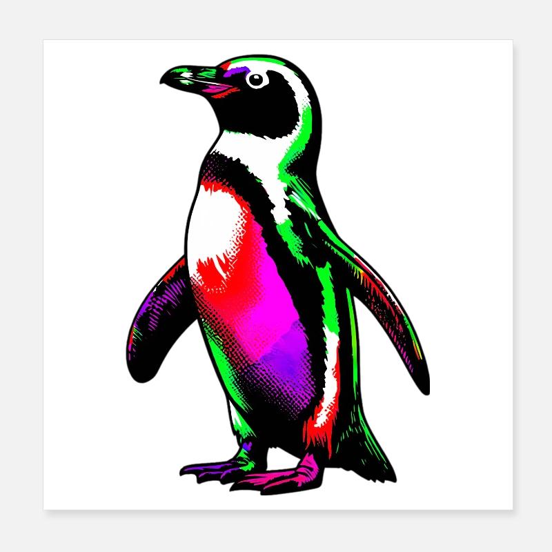 Pingouin Poster 20 x 20 cm