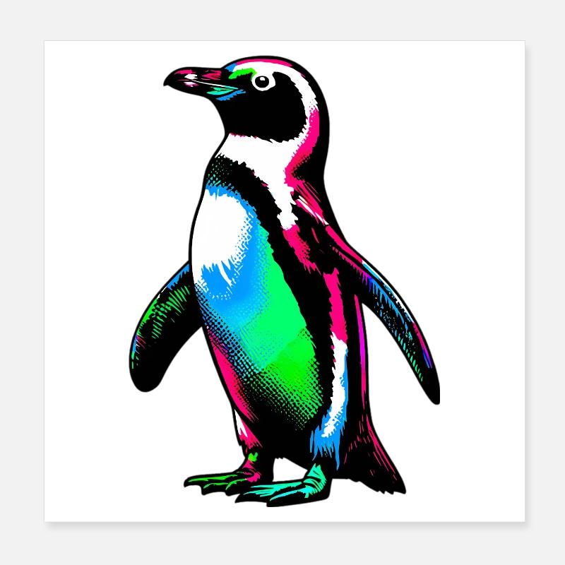 Pingouin Poster 20 x 20 cm