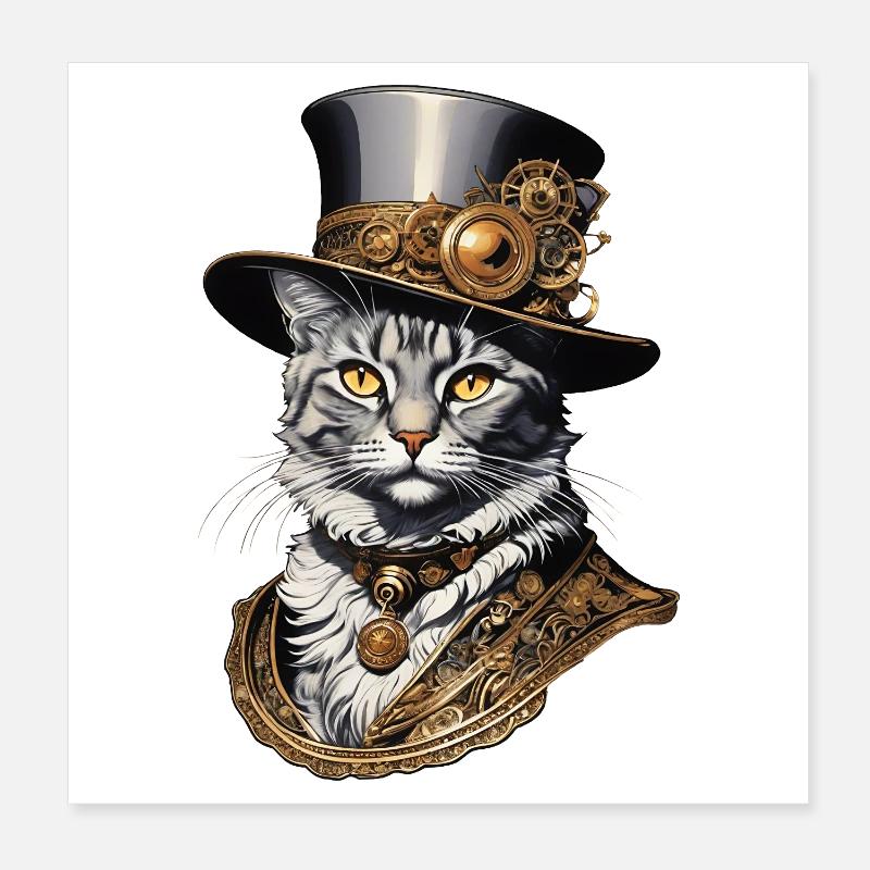 Sir Purrner Poster 20 x 20 cm