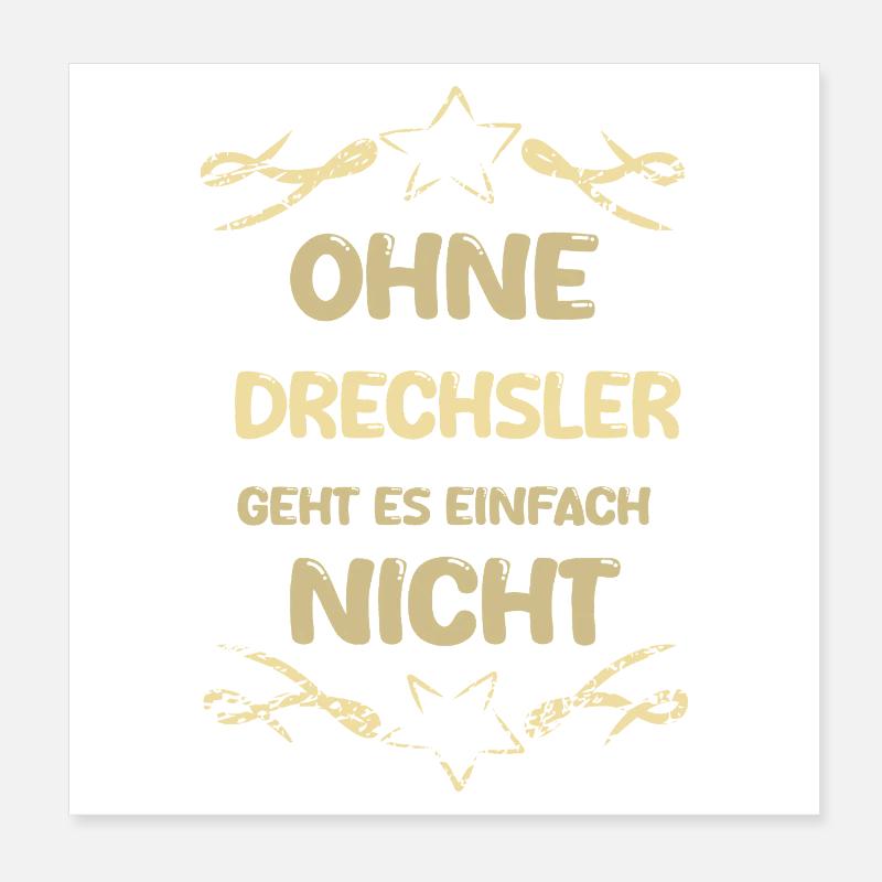 Drechsler Poster 20x20 cm
