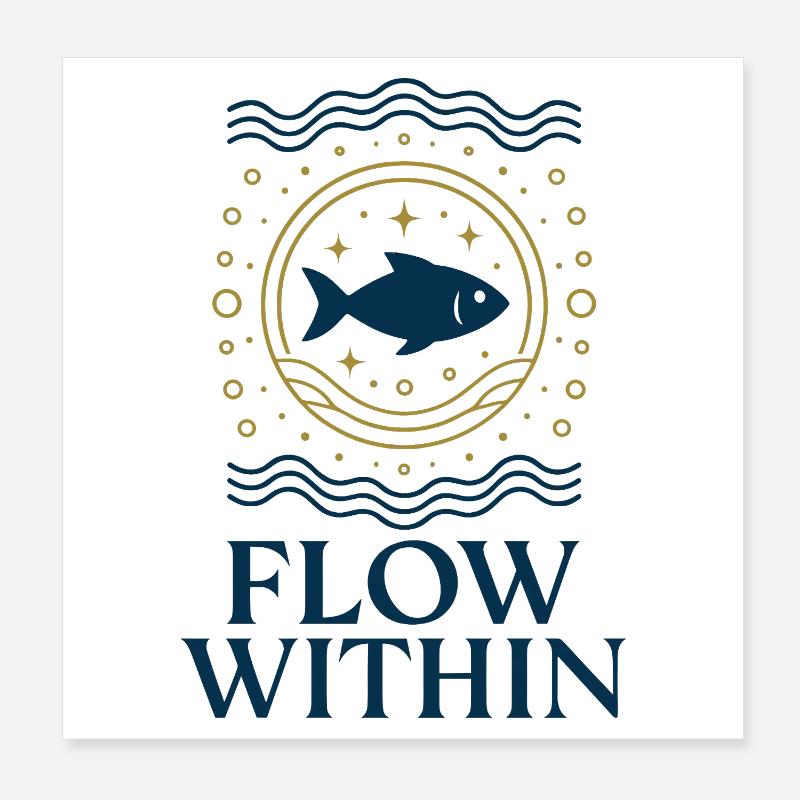 Flow Within Poster 20x20 cm