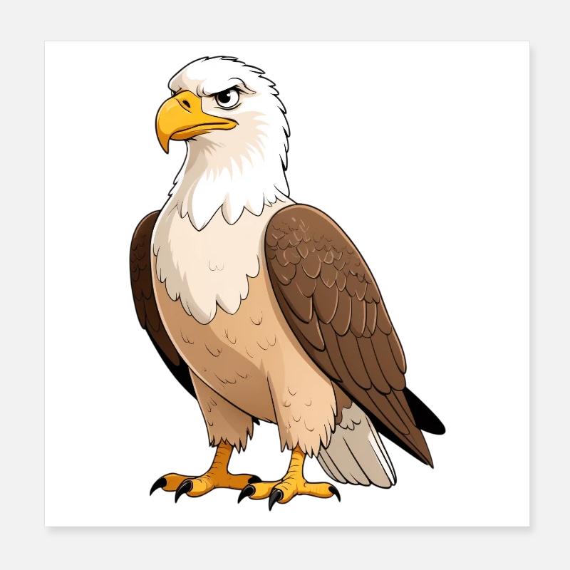 Imperial Eagle Portrait Poster 8" x 8" (20x20 cm)