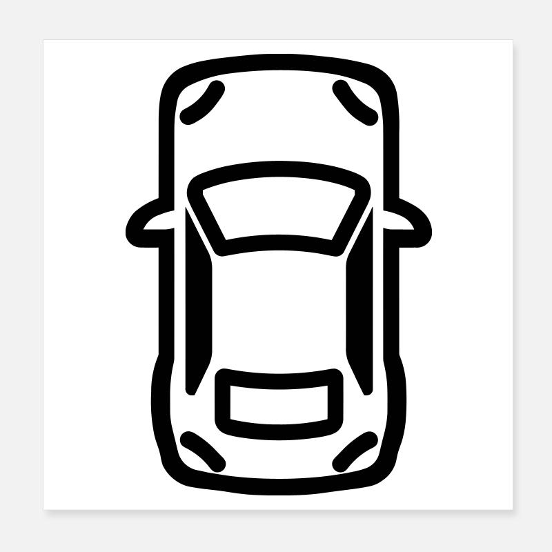 Voiture Poster 20 x 20 cm