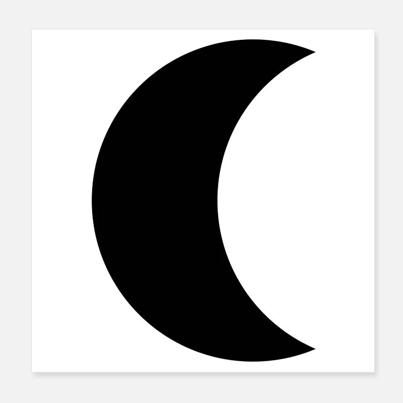 Croissant de lune Poster 20 x 20 cm