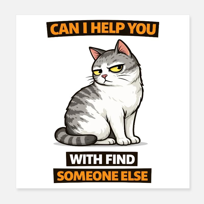 Chatte Maugrey aide à trouver quelqu’un d’autre Poster 20 x 20 cm