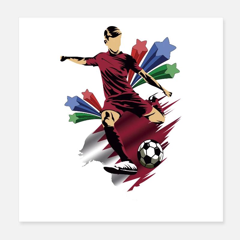 Qatar - Qatar - Drapeaux Poster 20 x 20 cm
