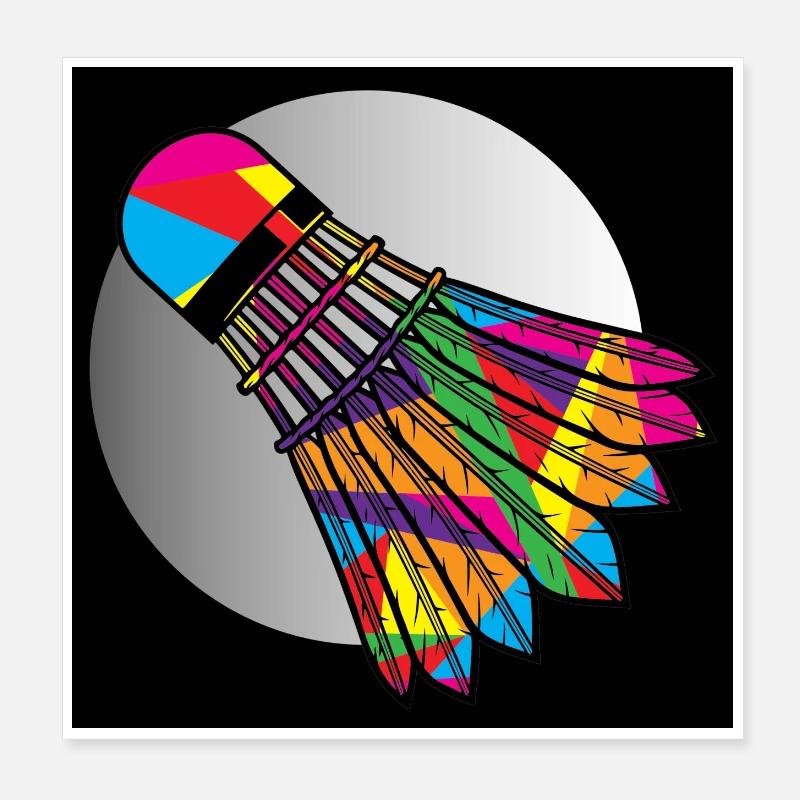 Volant de badminton Poster 20 x 20 cm