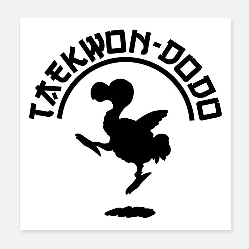 Taekwon-dodo Poster 8" x 8" (20x20 cm)