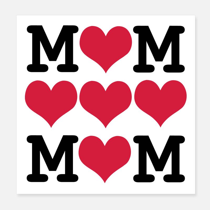 Fête des Mères Poster 20 x 20 cm