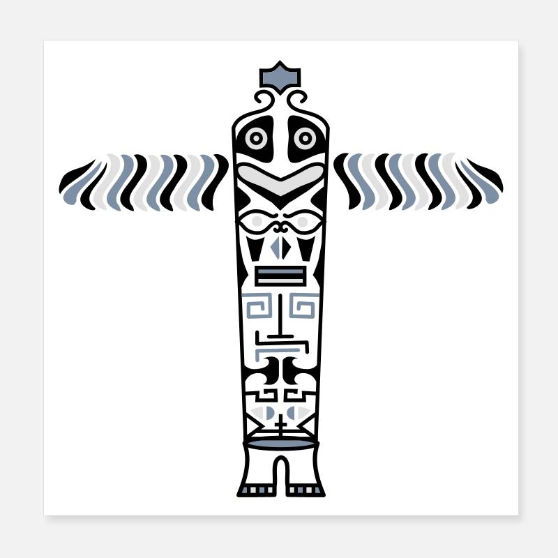 le totem Poster 20 x 20 cm