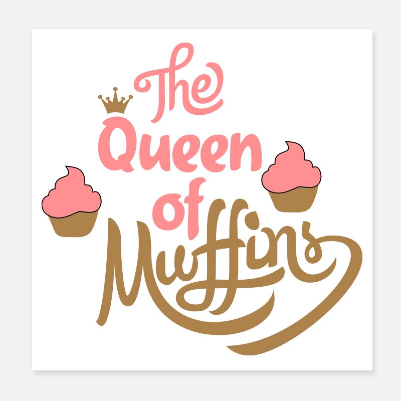 Muffins Poster 20x20 cm