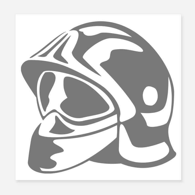 casque_pompier Poster 20 x 20 cm