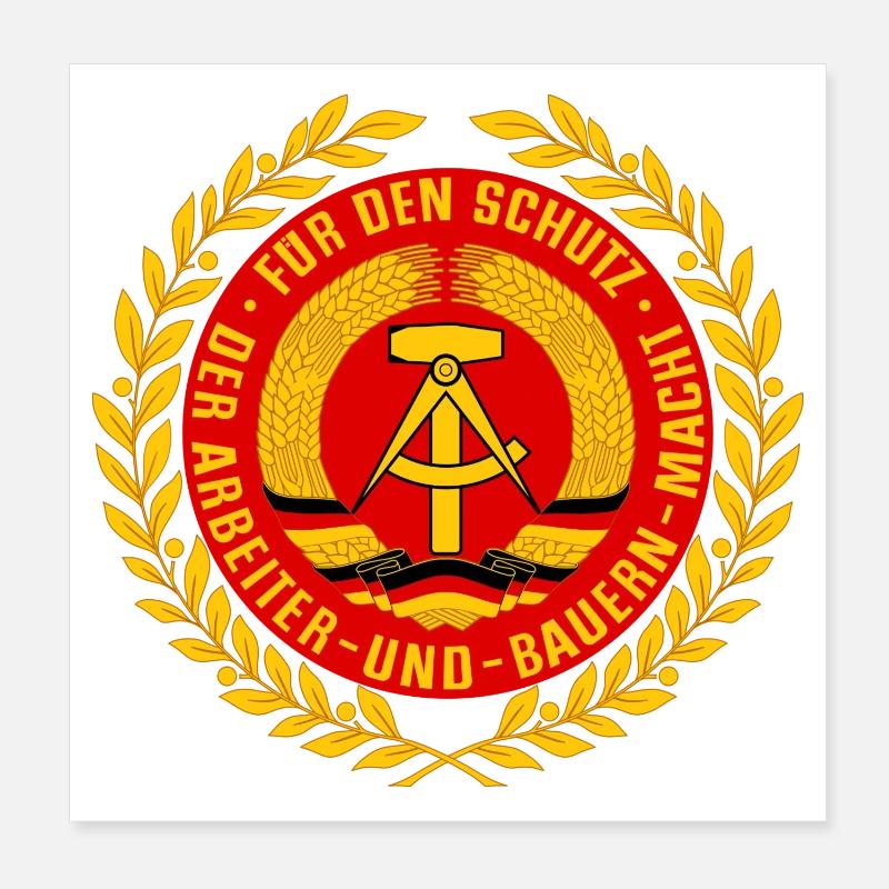 NVA Emblem Poster 20x20 cm