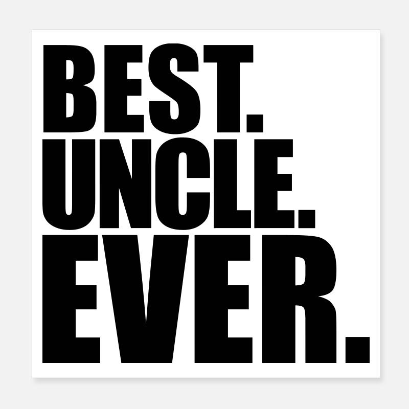 Onkel uncle Poster 20x20 cm