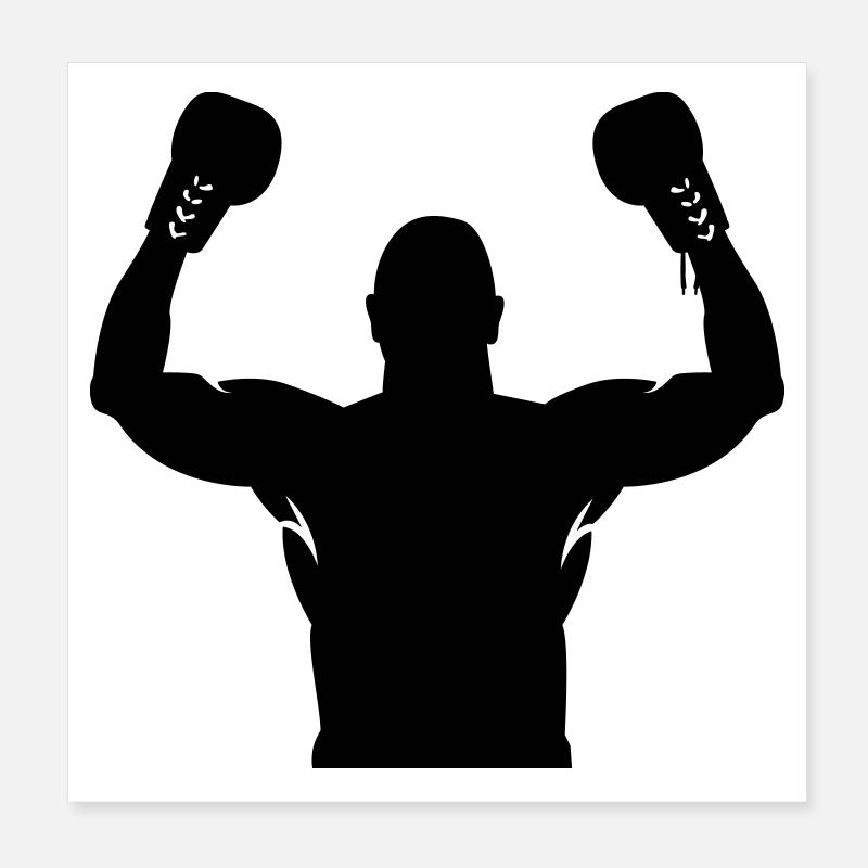 boxing Poster 8" x 8" (20x20 cm)