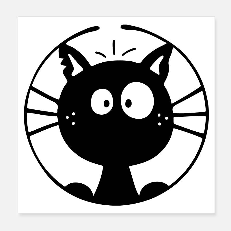 Mignon Chat Poster 20 x 20 cm