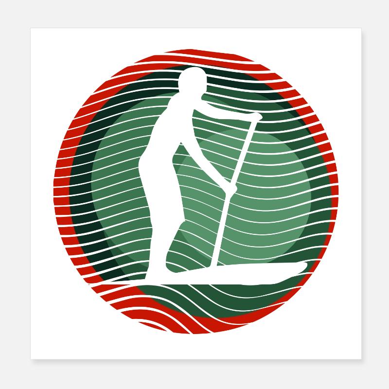 SUP - Surf Poster 20 x 20 cm