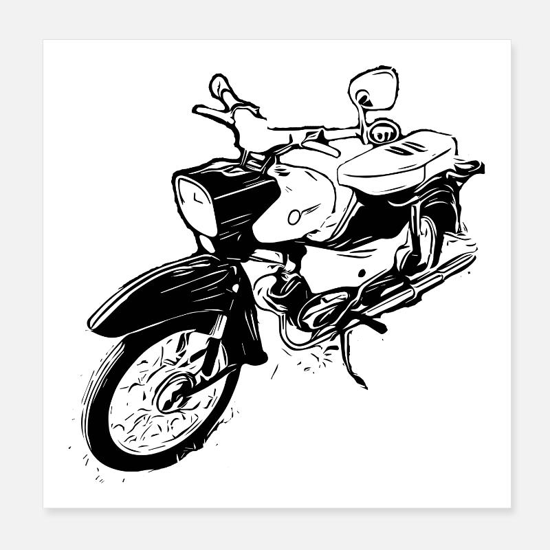 Simson Star Poster 20x20 cm