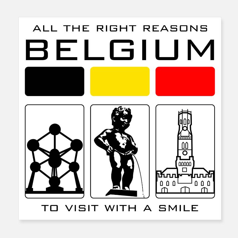 Bunte Blöcke und Bogen Poster 20x20 cm