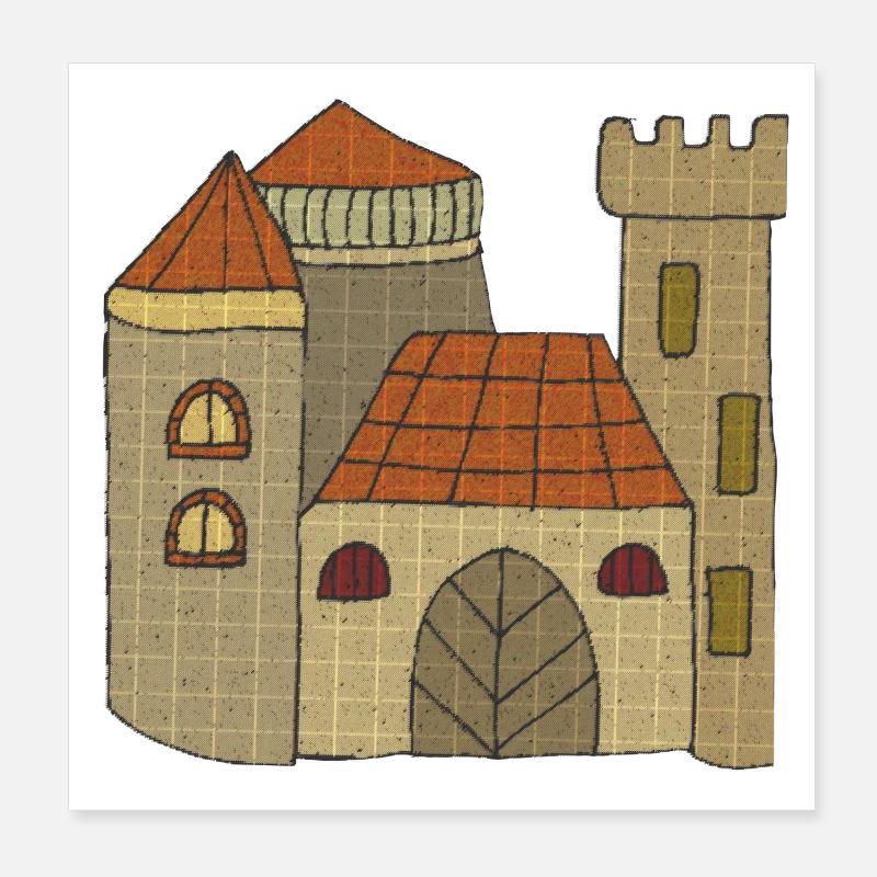 Château Château Poster 20 x 20 cm