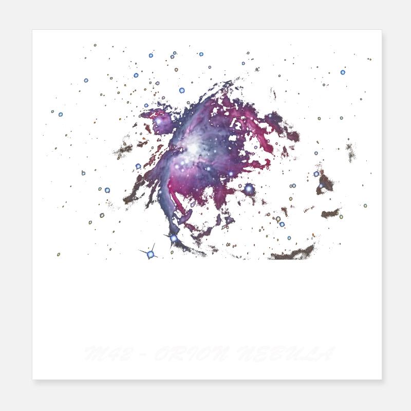 M42 - Orion Nebula Poster 8" x 8" (20x20 cm)