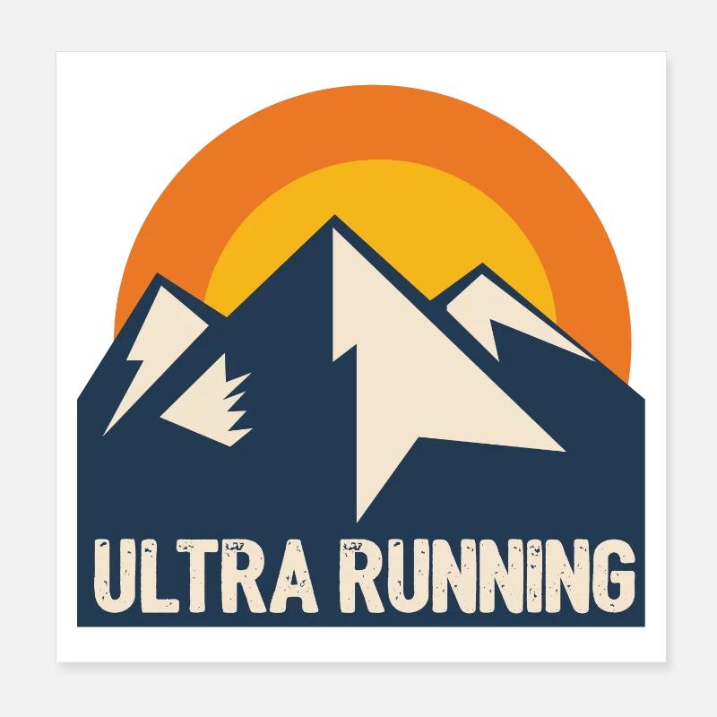 Ultra en cours d’exécution Poster 20 x 20 cm