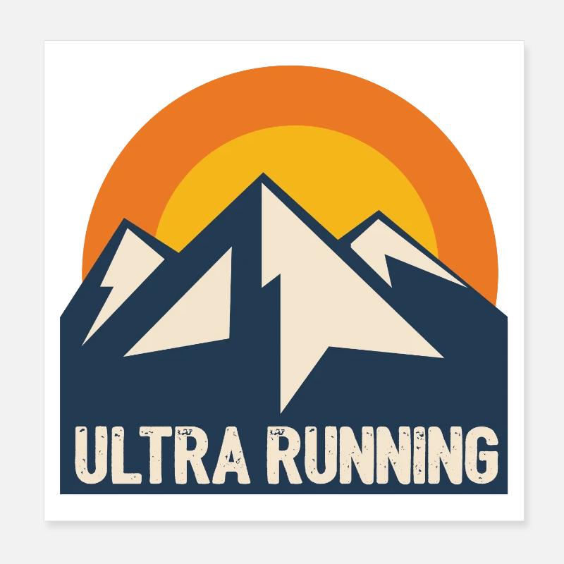 Ultra en cours d’exécution Poster 20 x 20 cm