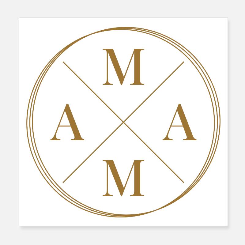 Mama Mutter Muttertag Poster 20x20 cm