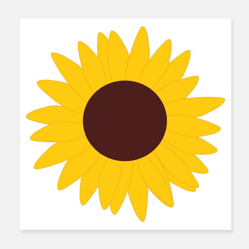 Fleur, Jaune, Fleur Jaune, Fleurs, Tournesol, Fleur Poster 20 x 20 cm