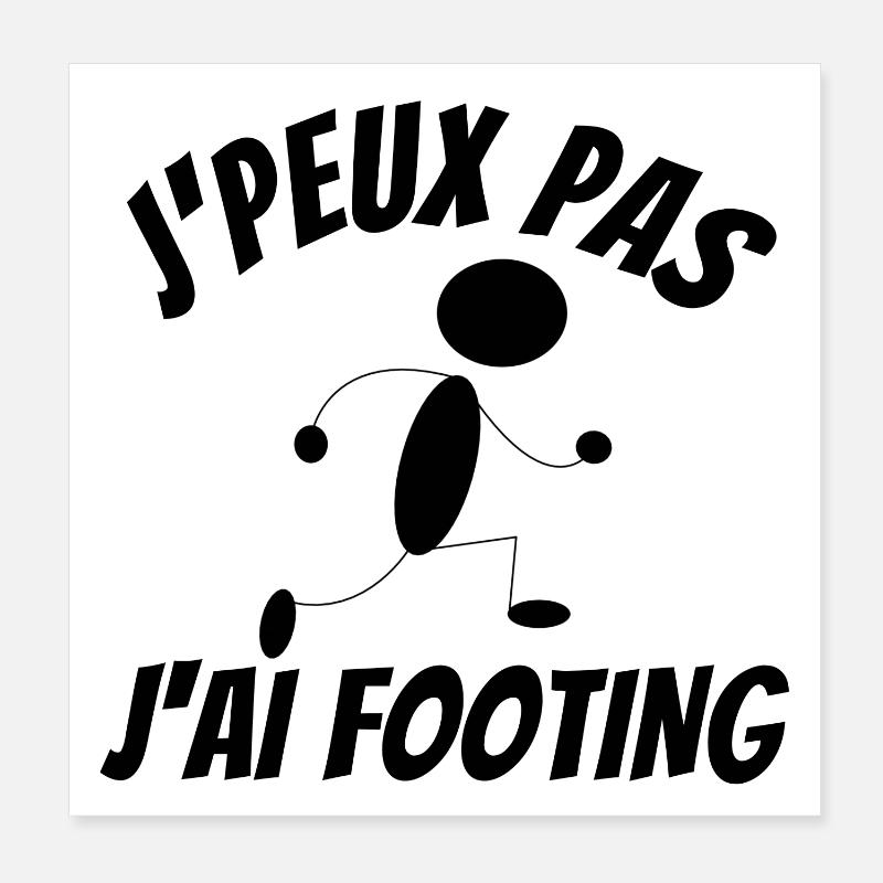 footing, running, course à pied, jogging Poster 20 x 20 cm