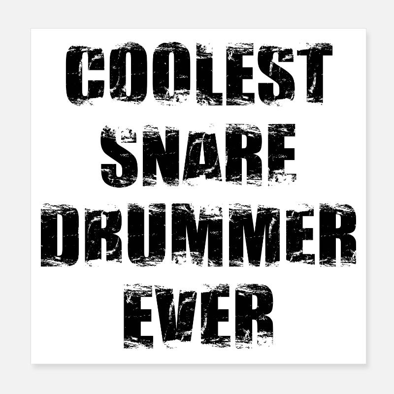 Schnarrtrommler Poster 20x20 cm