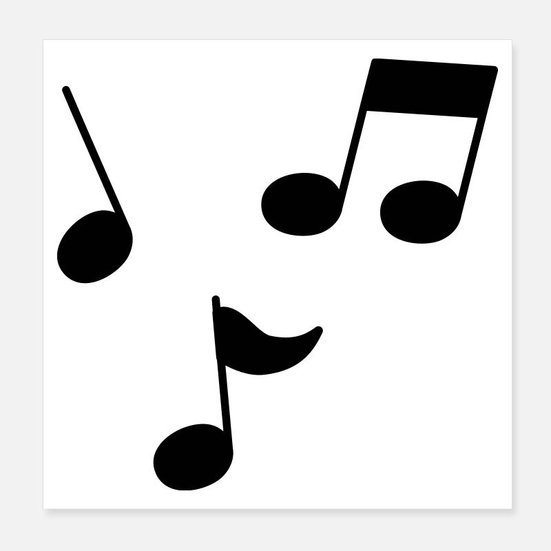 Sheet music Poster 8" x 8" (20x20 cm)