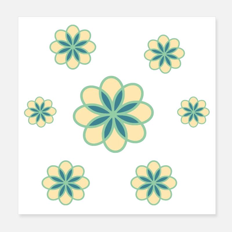 Fleur Poster 20 x 20 cm