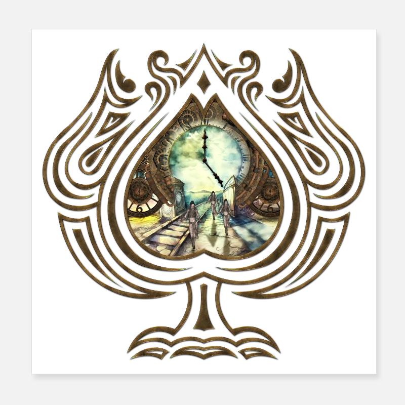 clockwork Poster 8" x 8" (20x20 cm)