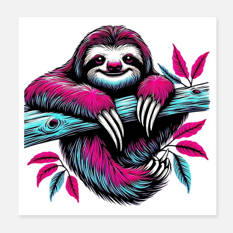 Paresse Poster 20 x 20 cm