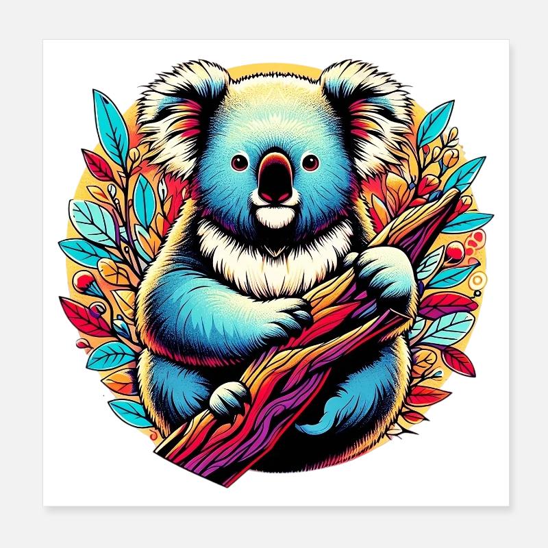 Koala Poster 20x20 cm