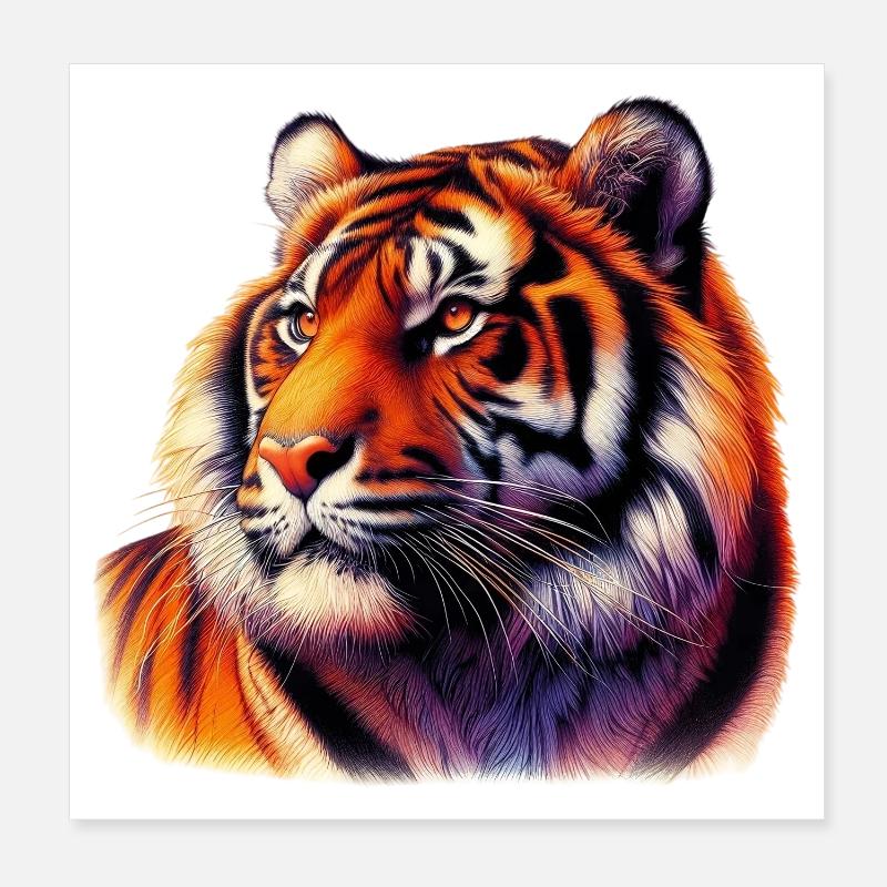 Tigre Poster 20 x 20 cm
